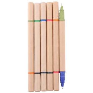 Stylo en papier Double écologique, 50 pièces, pour mate