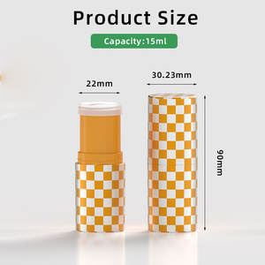 Eco-Friendly Biodegradable 10ml 15ml Plastic <b>Stick</b> Tube Packaging Bottle Wheat Straw Antiperspirant <b>Deodorant</b> Cosmetics Blush - Product Image 5