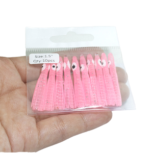 WZ OFERTA ESPECIAL MINI Señuelos <span class=keywords><strong>de</strong></span> pesca <span class=keywords><strong>de</strong></span> calamar y pulpo luminosos <span class=keywords><strong>de</strong></span> 1.5 pulgadas, señuelos blandos <span class=keywords><strong>de</strong></span> PVC para agua salada - Product Image 1