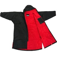 Poncho de surf unisexe personnalisé imperméable avec doublure en polaire Sherpa, coupe-vent, robe de change pour le surf, la natation, la plage et les activités de plein air