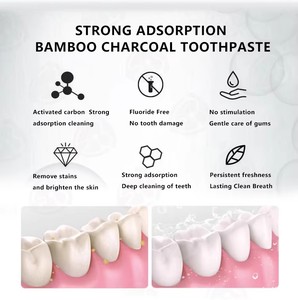 <span class=keywords><strong>Pasta</strong></span> Dental Blanqueadora con Sabor a Menta, Elimina Manchas Amarillas, Mejora <span class=keywords><strong>la</strong></span> Salud Bucal, <span class=keywords><strong>Pasta</strong></span> Dental <span class=keywords><strong>de</strong></span> Carbón <span class=keywords><strong>de</strong></span> Bambú al <span class=keywords><strong>Mejor</strong></span> Precio - Product Image 4
