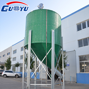 Silos coniques inclinés verts de haute qualité 3T 10T 15T 20T pour l'élevage de volailles et le stockage de maïs et de céréales - Product Image 2