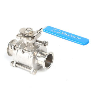 Üreticiye Ait Paslanmaz Çelik 3 Parçalı Tam Geçişli Sıhhi Yüksek Saflıkta Küresel Vana Kelepçe Kaynaklı Dişli Manuel Güç Pilot Yapılı OEM - Product Image 2