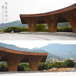 Yuzhu Bamboo Pavilion Outdoor Leisure Landscape Structure Waterproof Manual Crafted Creative Design For Garden Decoration - Product Image 2