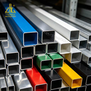Tubo Cuadrado de Aluminio con Recubrimiento en Polvo 6063 6061, Color Personalizado <span class=keywords><strong>RAL</strong></span>, Poste de Cerca para Exteriores, Marco de Puerta, Anticorrosión, Resistente a la Intemperie, OEM - Product Image 2