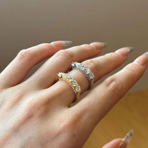 Dylam Exclusive Design 925 Sterling <b>Silver</b> 5A Cubic Zirconia Wedding <b>Eternity</b> Promise Engagement Women Band <b>Rings</b> - Product Image 2