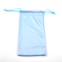 Vente en gros Pochette pour lunettes de soleil en microfibre avec logo personnalisé Sac à cordon souple pour lunettes Ensemble de chiffons de nettoyage pour essuyer les lunettes Rectangle