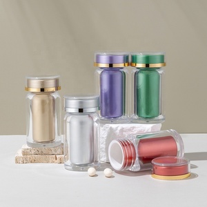 Tapón de rosca para botella de embalaje, recipiente transparente de acrílico de alta calidad, soporte de plástico personalizado, 45CC, 1,5 OZ - Product Image 3