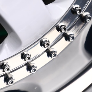 Cerchi Forgiati HTOR 17-18 Pollici 5x114.3 Bianchi a 5 Razze con Bordo Lucidato Profondo, in Due Pezzi, Adatti per RX7 RX8 <span class=keywords><strong>Evolution</strong></span> S2000 Silvia - Product Image 5