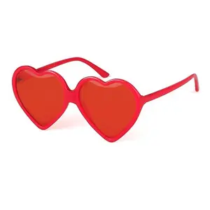 YD190 Cute Heart Shape Sun Glasses Mirror Frame Fashion Eyewear UV400 Glasses Ladies Reflective Women Love Hearts Sunglasses