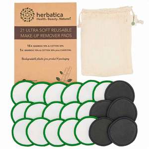 Washable Organic <b>Cotton</b> Nursing <b>Pad</b> with Carry Bag Round <b>Cotton</b> Toner <b>Pads</b> - Product Image 2