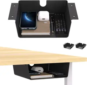 Unterschreibtisch Laptophalterung, Metallunterschreibtisch-Regalhalter für Laptop, Mac Mini, MacBook, Tastatur