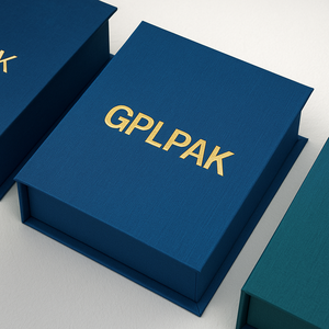 Hải quân màu xanh sang trọng hộp đồ trang sức từ đôi cửa Nhẫn cưới Hộp quà tặng thanh lịch trình bày trường hợp cho Nhẫn đính hôn - Product Image 6