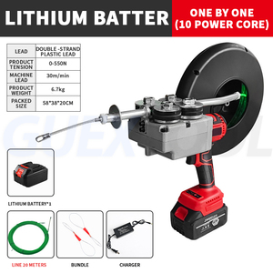 Machine Électrique à Enfiler les Fils, Machine à Tirer les Câbles sans Balais, Outils d'Enfilage de Câbles Électriques, Outils d'Enroulement de Bobine - Product Image 2