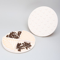 Fournitures pour animaux de compagnie Soulagement de l'anxiété Personnalisé Mangeoire lente Chien Chat Lécher Pad Pet Lèche Mat Silicone Chien Lécher Tapis