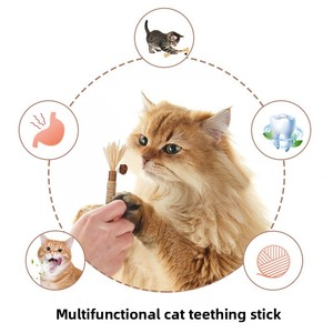 Juguete Masticable Natural <span class=keywords><strong>de</strong></span> Silvervine para Gatos con Fruta <span class=keywords><strong>de</strong></span> Gall, Cuerda <span class=keywords><strong>de</strong></span> Rafia y Sisal, Juguete Estimulante para Gatos, Cuidado Dental, Suministros para Mascotas al por Mayor - Product Image 4