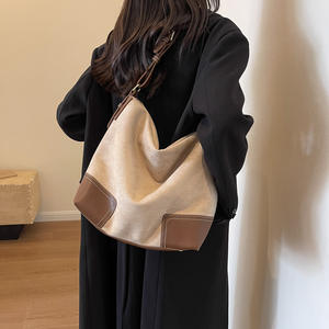 2025 vente chaude nouveau style beige marron patchwork sac à bandoulière, design élégant, sac à main de mode pour femmes - Product Image 3