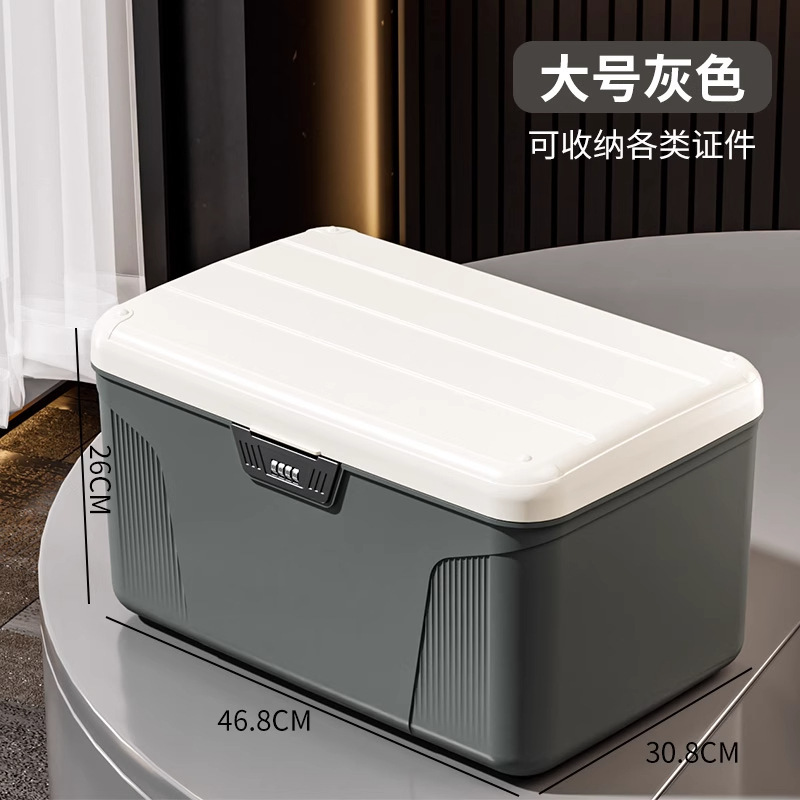 Large gray size - with compartments [Four-digit password]