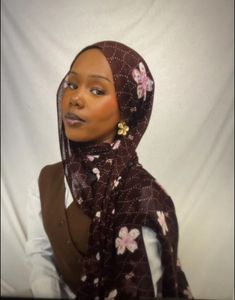 200 Renk Özel Modal Tie Dye Baskılı Başörtüsü Müslüman Kadınlar İçin Ombre Şal Suluboya Mermer Desenli Hijablar - Product Image 2