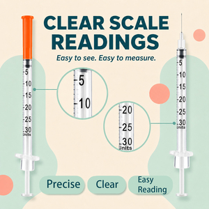 <span class=keywords><strong>Jeringa</strong></span> <span class=keywords><strong>de</strong></span> <span class=keywords><strong>insulina</strong></span> <span class=keywords><strong>de</strong></span> 0.3mL con aguja fija <span class=keywords><strong>de</strong></span> 31G y 8mm para cuidado <span class=keywords><strong>de</strong></span> mascotas, escala <span class=keywords><strong>de</strong></span> 30 <span class=keywords><strong>unidades</strong></span>, suministro a granel en caja - Product Image 3
