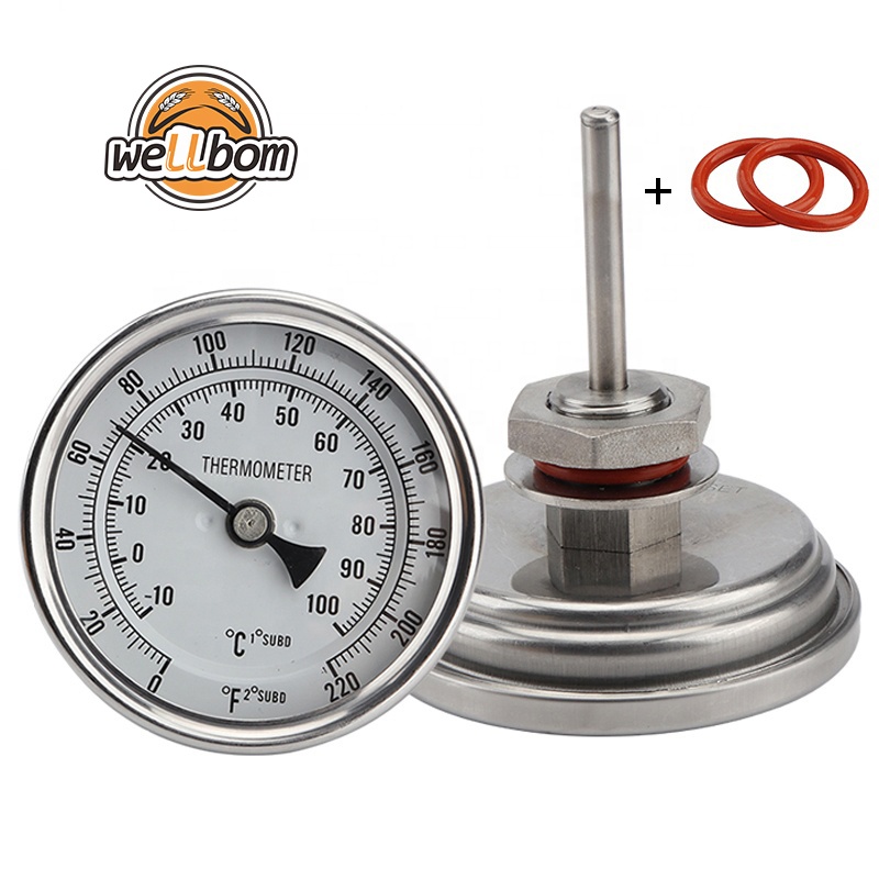 Термометр для домашнего пивоварения и монитор из нержавеющей стали с зазубринами, монитор охладителя тарелок для пивоварения, охладитель тарелок для домашнего пивоварения
