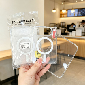 Magnetic Phone Case for iPhone Duo air 13 14 15 16 17 18 Pro Max Back Cover S25 Ultra Transparent TPU PC Anti Shock Mobile case - Product Image 6