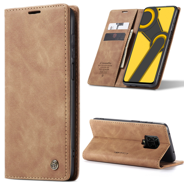 Luxury Caseme Retro Stand Wallet Card Holder Flip Leather PU Mobile Phone Cover Case for Xiaomi for Redmi Note 9S 9 Pro Max