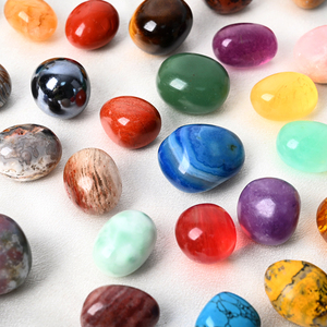 Đá quý đánh bóng bán buôn, nhiều chất liệu, đá cuội, tinh thể chữa bệnh, thạch anh, dùng trang trí nhà cửa - Product Image 5