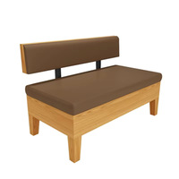 Ensemble de meubles de café, banquette, table rectangulaire en bois pour café, bistrot, restaurant