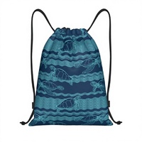 Sac à dos imperméable unisexe à motif géométrique pour adultes, enfants et étudiants, en polyester, avec logo personnalisé, pour les voyages en plein air, l'escalade et le sport