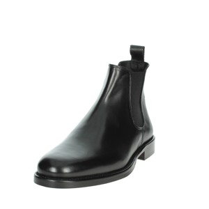 Scarpe da donna nere DR013 mezza stivale traspiranti Chelsea stile altezza caviglia per autunno e inverno suole in gomma - Product Image 6