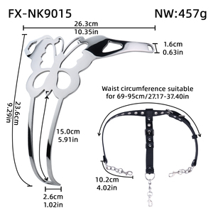 FISTSX 304 in acciaio inox imbracatura BDSM femminile di castità pantaloni in metallo Fetish Sex Toys abbigliamento <span class=keywords><strong>Bondage</strong></span> per le donne - Product Image 2