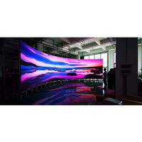 Interior a todo color P1.579 P2 P2.5 P3 P4 curvado redondo Circular Pilar convexo módulo Flexible Led pantalla de visualización de pared de vídeo