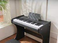 High Quality Children Wooden Cute Toy Piano 37 Keys Digital Toy Keyboard With Chair As Gift