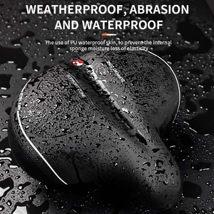 ESLNF Grand coussin <span class=keywords><strong>de</strong></span> siège <span class=keywords><strong>de</strong></span> <span class=keywords><strong>vélo</strong></span> <span class=keywords><strong>de</strong></span> 27*26cm, absorbant les chocs, antidérapant, <span class=keywords><strong>selle</strong></span> <span class=keywords><strong>de</strong></span> <span class=keywords><strong>vélo</strong></span> <span class=keywords><strong>de</strong></span> montagne <span class=keywords><strong>extra</strong></span> <span class=keywords><strong>large</strong></span> et rembourrée - Product Image 5