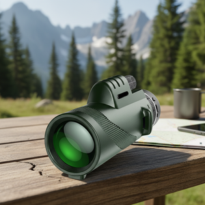Explosiver Großhandel Einzelrohr-Monokular-Teleskop mit grüner Linsenbeschichtung, HD, Hochleistungs-Teleskop für Erwachsene, tragbar für Outdoor, Reisen und Klettern - Product Image 2
