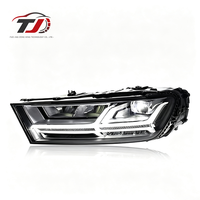 Phare avant modifié haut de gamme pour Audi Q7 2016-2019, avec feux de jour LED de type aéronautique et clignotants, 12V 8000 Lumens 6000K