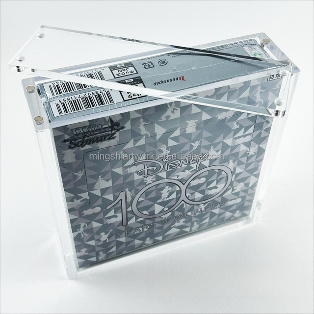 Mingshi Acrylic Weiss Schwarz Booster Box Acrylic Display Protector Case Disney 100 Pixar Avatar Magnetic Box