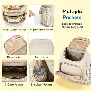 Sac à dos à langer élégant en polyester avec matelas à langer et sangles <span class=keywords><strong>de</strong></span> poussette, sac <span class=keywords><strong>de</strong></span> maternité <span class=keywords><strong>de</strong></span> voyage, vente en gros, directement <span class=keywords><strong>de</strong></span> l'usine - Product Image 4
