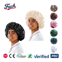 Bonnet de nuit en satin lisse élastique imprimé sur mesure, certifié Sedex, pour cadeau de marque, coiffure, loisirs à domicile et tenue décontractée