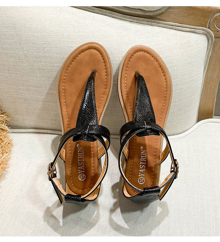 Summer Lady Sandals Cross-border Plus-size Fashion Bohemian Roman Women Sandals 2023