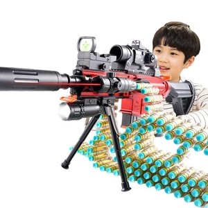 Pistola de Juguete M416 con Cadena de Balas Blandas, Disparo Eléctrico para Niños, Simulación de Plástico, Manual, con Mecanismo de Retroceso - Product Image 5