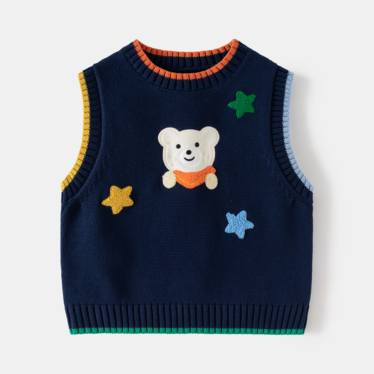 Navy blue patch bear