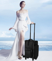 Bagages de voyage valise à roulettes artiste Train étui souple face stockage cosmétique organisateur continuer voyage maquillage chariot sac