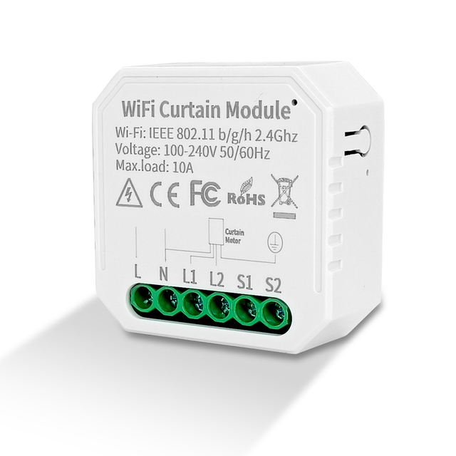 SIXWGH Tuya WiFi Smart Curtain Module Switch Electric Roller Shutter Motor for Smart Home Automation Support Google Home Aleax