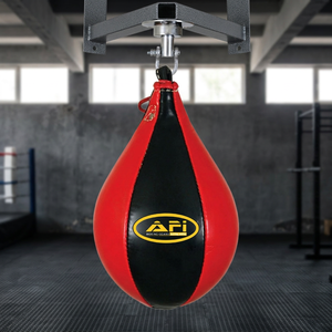 Ballon de vitesse AERO en cuir véritable pour entraînement de kickboxing, MMA, Muay Thai, exercices de frappe et de vitesse - Product Image 2
