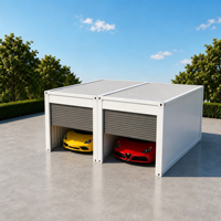 Maisons conteneurs modulaires préfabriquées personnalisables de 20 et 10 pieds, construction en acier pour abri de voiture, entrepôt, directement de l'usine.