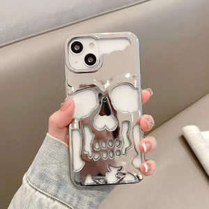 2026 Nieuwe Aanwinst Skelet Schedel TPU hoesje voor iPhone 17 16 Pro Max Luxe 3D Holle Cover voor iPhone 15 Plus 14 13 12 11 - Product Image 4