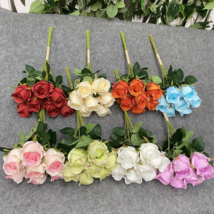 Produttore Cinese: Fiori Artificiali da Parete a 7 Teste con Colla, Modello Zixia <span class=keywords><strong>Fairy</strong></span> Rose - Product Image 2
