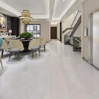 Design moderne de Chine Carrelage de sol en céramique blanche à nivellement automatique grand format (1200x600) émaillé ressemble à du marbre Portugal